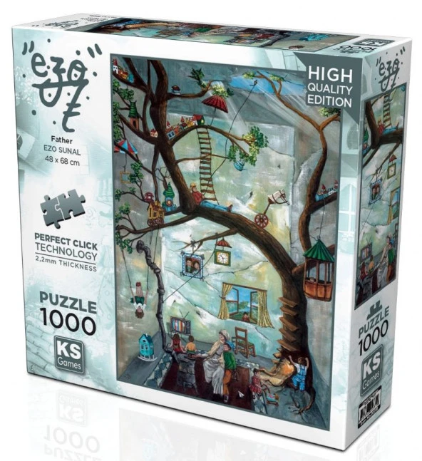 Ks Games 1000 Parça Father Ezo Sunal Puzzle ürün görseli 1