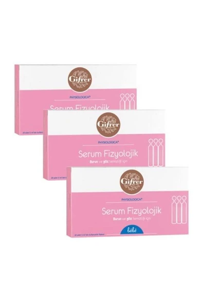 Gifrer Serum Fizyolojik 5 Ml 10 Flakon 3'Lü PAKET (SKT:06/2028) ürün görseli 1