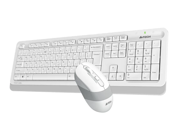A4 TECH FG1010 Q 2.4 GHZ USB BEYAZ KLAVYE+MOUSE KABLOSUZ SET ürün görseli 1