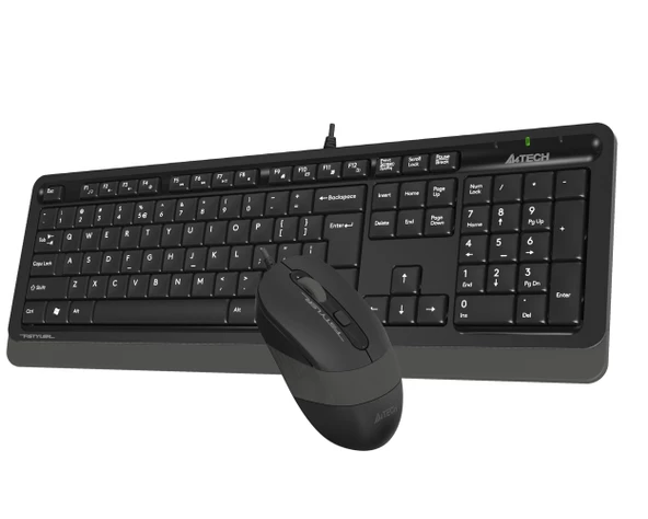 A4 TECH F1010 Q USB GRİ TR MM KLAVYE+OPTİK MOUSE - Resim 2