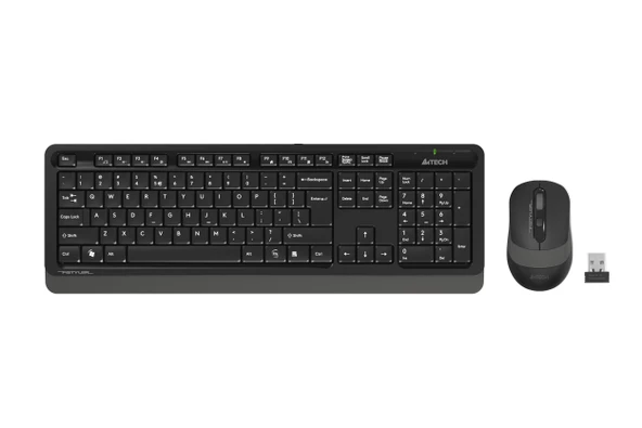 A4 TECH FG1010 Q 2.4 GHZ USB GRİ KLAVYE+MOUSE KABLOSUZ SET ürün görseli 1