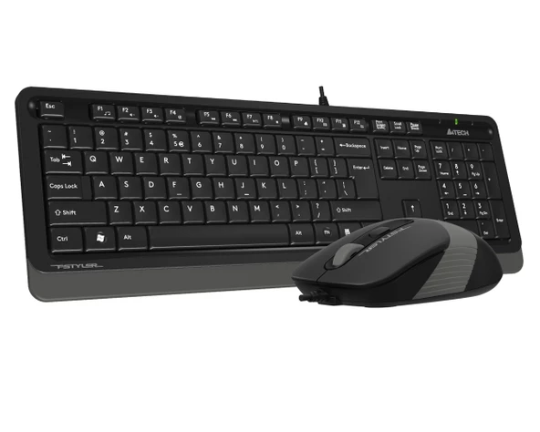 A4 TECH F1010 Q USB GRİ TR MM KLAVYE+OPTİK MOUSE - Resim 3
