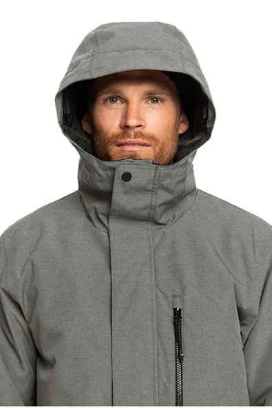 Quiksılver Mıssıon Solıd Jk Erkek Gri Snowboard Montu - Resim 5