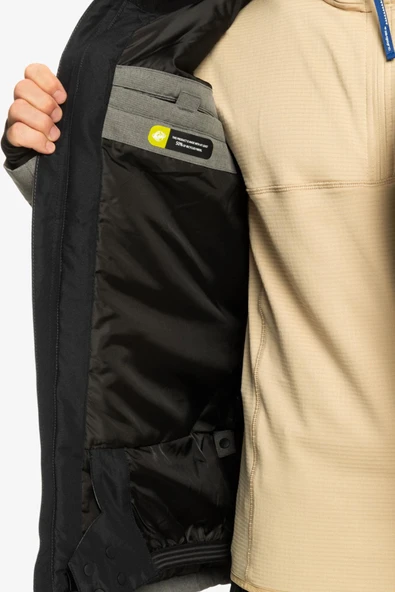 Quiksılver Mıssıon Solıd Jk Erkek Gri Snowboard Montu - Resim 7