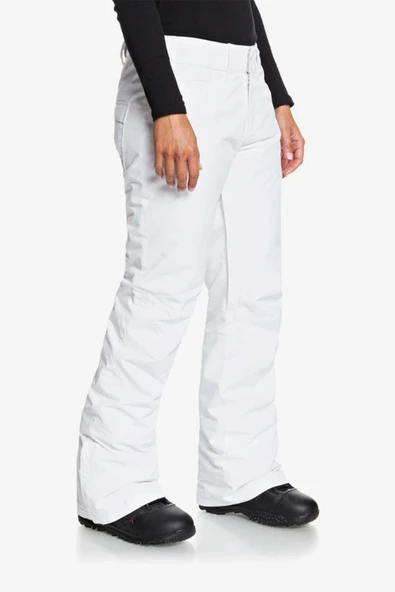 Roxy Backyard PT Kadın Beyaz Snowboard Pantolonu - Resim 3