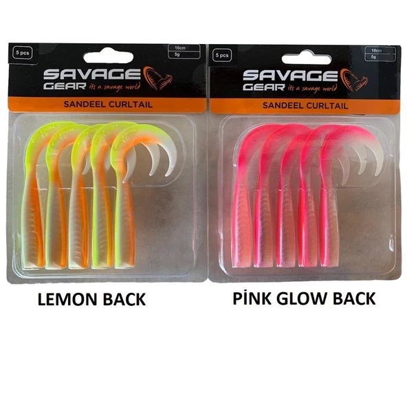 Savage Gear Lb Sandeel Curltail 10cm 5gr 5 Adet Silikon Yem İğnesiz (Yeni) ürün görseli 1