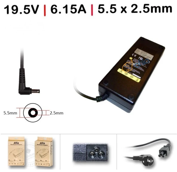 MSI GL62M 7RD-609XTR, GL62M 7RDX-1623XTR uyumlu Adaptör, Şarj Aleti Cihazı 19.5V 6.15A 120W ürün görseli 1