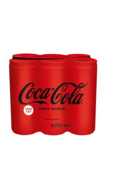 Coca Cola Şekersiz Kutu 6x250 ml ürün görseli 1