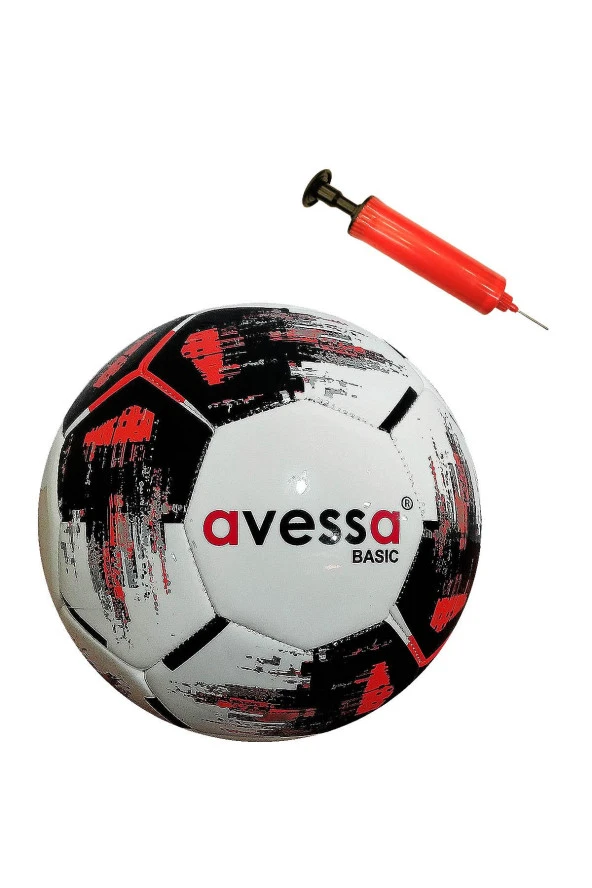 Avessa Basic Futbol Topu Kırmızı no5 Pompalı ürün görseli 1