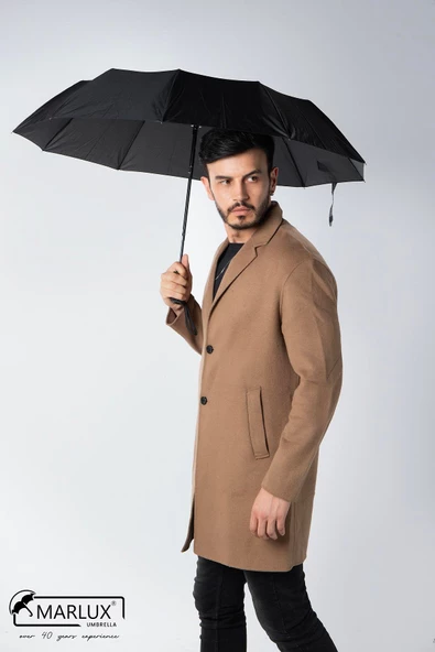 Marlux Siyah Kobra Saplı Premium Erkek Şemsiye M21MAR2015MR001 ürün görseli 1
