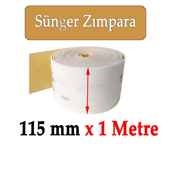 Ahşap Metal Sünger Zımpara Kağıdı Mutfak Banyo Bulaşık Süngeri Bant Kağıt Süngerli Zımpara 1 Metre 120 Kum ürün görseli 1