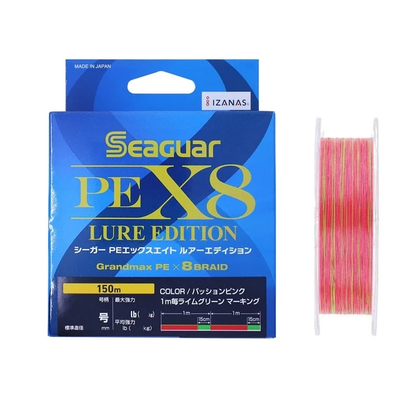 Seaguar Lure Edition PE 8 Örgü Spin İp Misina 150mt Multi Color ürün görseli 1
