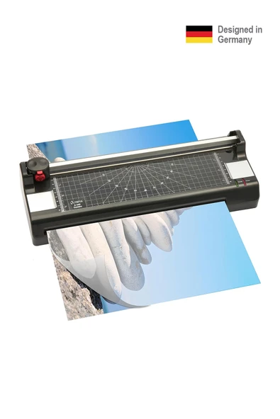 A340 A3 Kağıt Kesme Giyotin Makinesi ve Pvc Laminasyon Makinesi + 15 Pvc Filmi ürün görseli 1