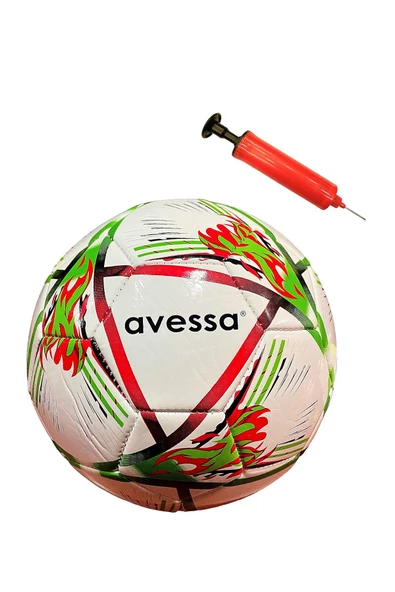 Avessa FT150-100YB Futbol Topu Yeşil-Beyaz 3 Astar Pompalı ürün görseli 1