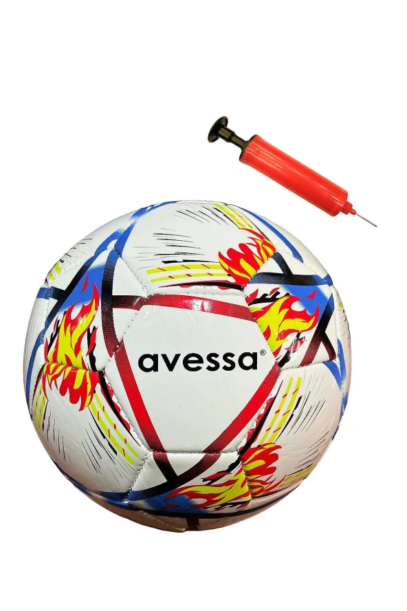Avessa FT150-100MB Futbol Topu Mavi-Beyaz 3 Astar Pompalı ürün görseli 1