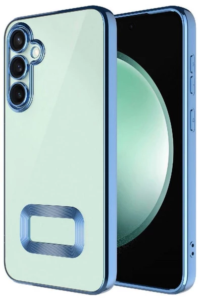 Galaxy S23 FE Kılıf Köşeleri Renkli Şeffaf Kamera Korumalı Silikon Luxury Kapak ürün görseli 1