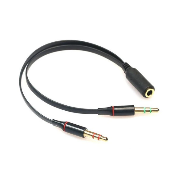 Kulaklık Mikrofon Çevirici Ayırıcı Switch Splitter 3.5mm ürün görseli 1