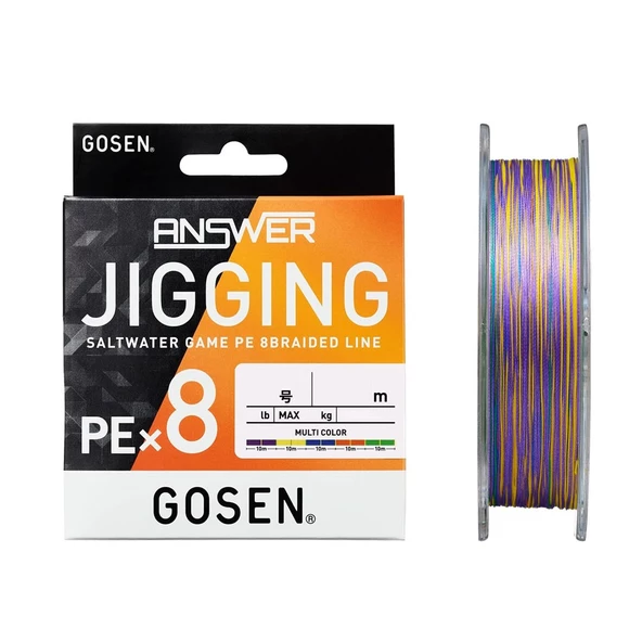 Gosen Jigging Answer PE 8 Örgü İpi 300mt Multi Color ürün görseli 1