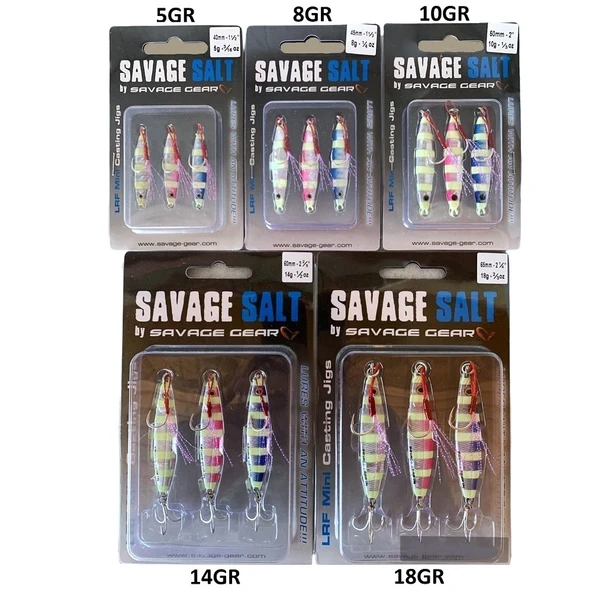 PTTAVM: Savage Gear Psycho Sprat Lrf Jig 3 Adet Turkish Zebra Mix