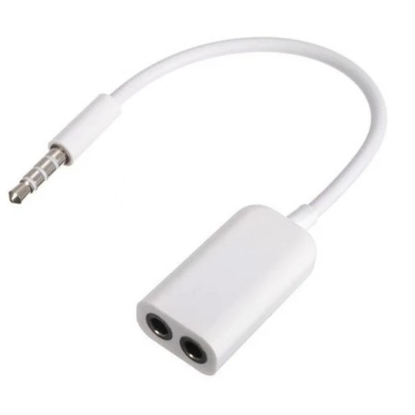 Telefon Laptop Pc 3.5mm Kulaklık Çoklayıcı Çevirici Dönüştürücü ürün görseli 1