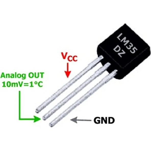 Arduino Sıcaklık Sensörü (LM35) - Resim 3