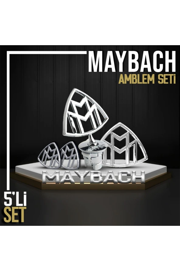 63222  Maybach Dönüşüm Facelift Amblem Logo Seti ürün görseli 1