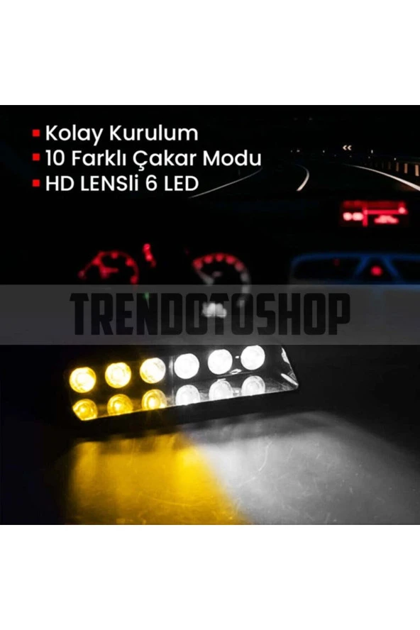 31101  S6 Turuncu-Beyaz Çakmaklık Girişli Flaşlı Lamba ürün görseli 1
