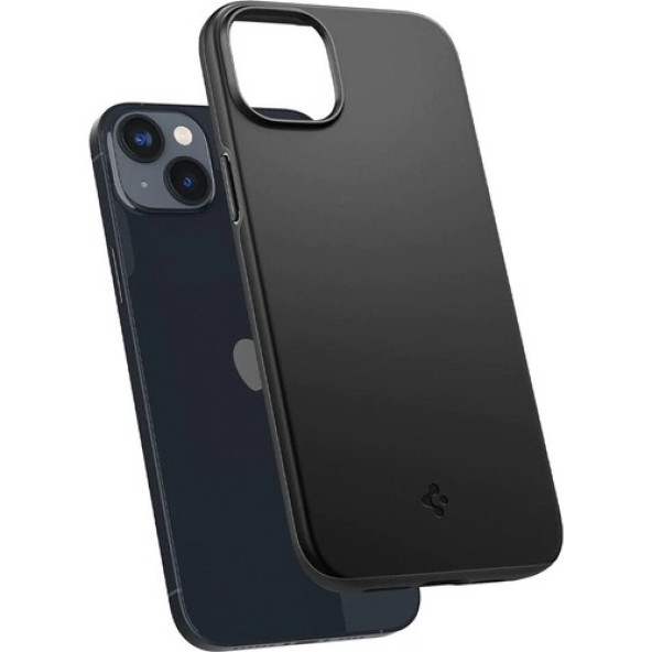 Spigen Apple iPhone 14 Plus Kılıf Thin Fit Black - ACS04773 - Resim 3