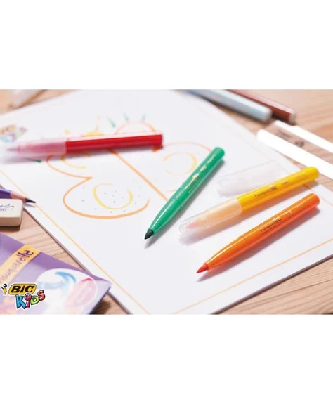 Bic Kids Keçeli Boya Kalemi 10 Renk - Resim 3
