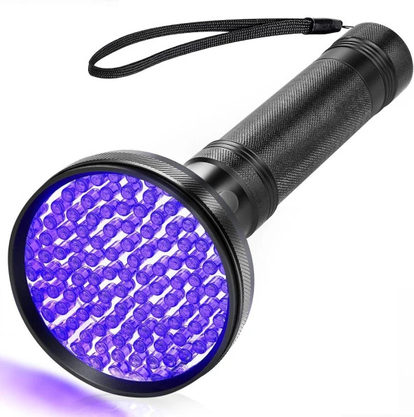 Valkyrie 100 LED 395nm Mor Işık UV El Feneri - Ultraviyole Siyah Fener - Ev Otel Evcil Hayvan Para ürün görseli 1
