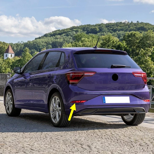 VW Polo 2021-2025 Arka Tampon Sol Dıştaki Reflektör 2G0945105A ürün görseli 1
