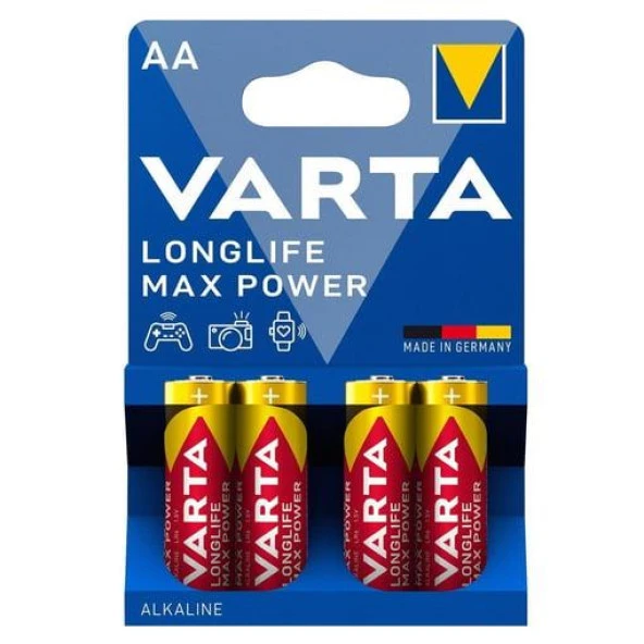 Varta Longlife MaxPower Kalem Pil AA 4'Lü ürün görseli 1