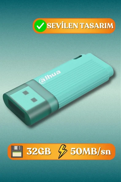 Dahua 32GB Kapaklı USB Bellek U126 Yeşil ürün görseli 1