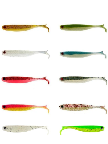 Mustad Mezashi Z-Tail Minnow Silikon Yem 9cm 6 Adet ürün görseli 1