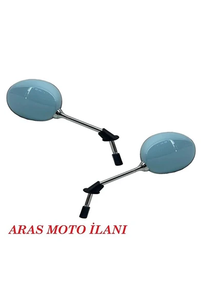 Araro Cappucino 125 Cc- 50 Cc Ayna Takımı Turkuaz Renk  Arasmto ürün görseli 1