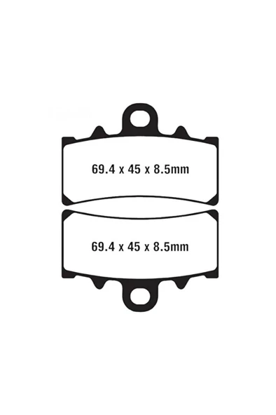 Ktm Duke 390 Ön Fren Balata 2013-2021  ARASMOTO ürün görseli 1