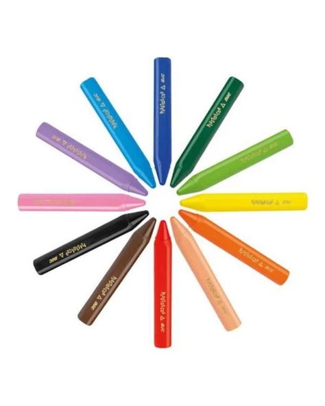 Bic Silinebilir Üçgen 12 li Kutu Pastel Boya - Resim 2