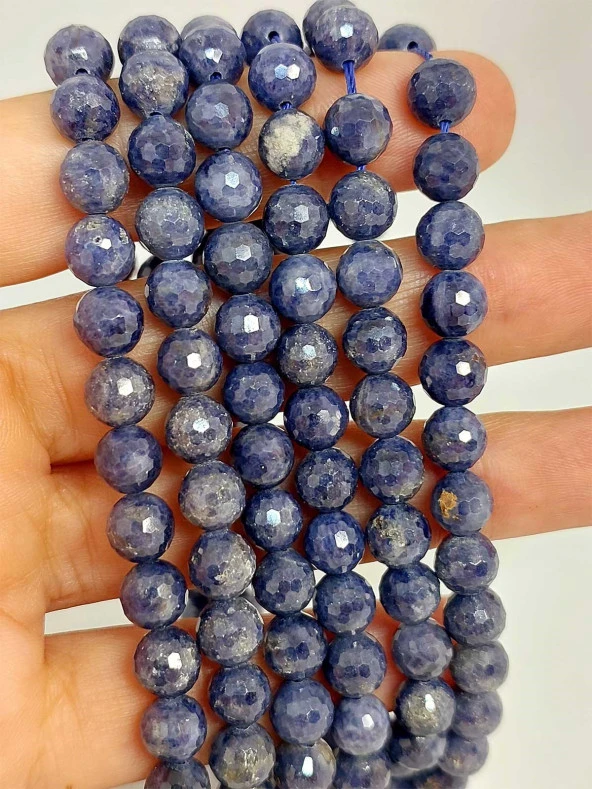 Safir Taşı Faset Kesim Dizi 7mm (45508) ürün görseli 1