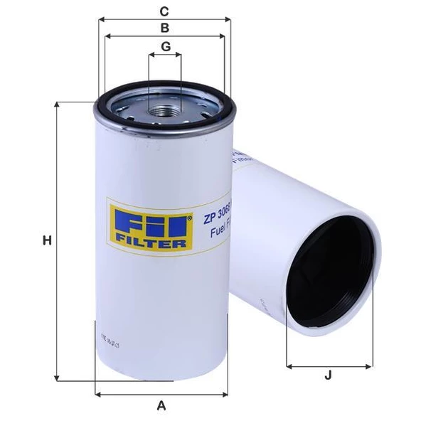 FİL ZP3068FMB ŞASE YAKIT FİLTRESİ CARGO 1838 3232 ürün görseli 1