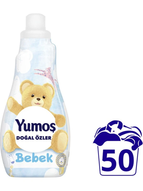 Yumoş Doğal Özler Konsantre Çamaşır Yumuşatıcısı Bebek 1200 ML 50 Yıkama 1 Adet ürün görseli 1