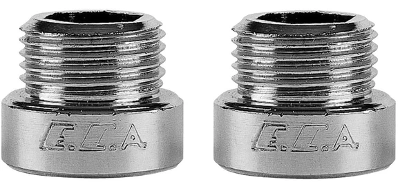 2 Adet ECA 1/2 1 cm Uzatma Krom (Musluk Uzatma 102134013 Pirinç E.C.A ürün görseli 1
