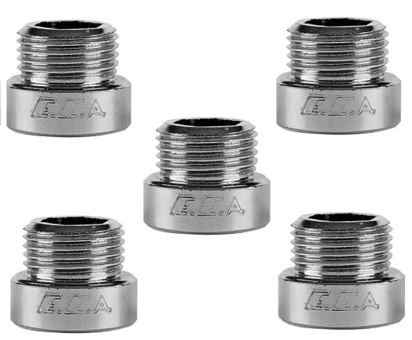 5 Adet ECA 1/2 1 cm Uzatma Krom (Musluk Uzatma 102134013 Pirinç E.C.A ürün görseli 1