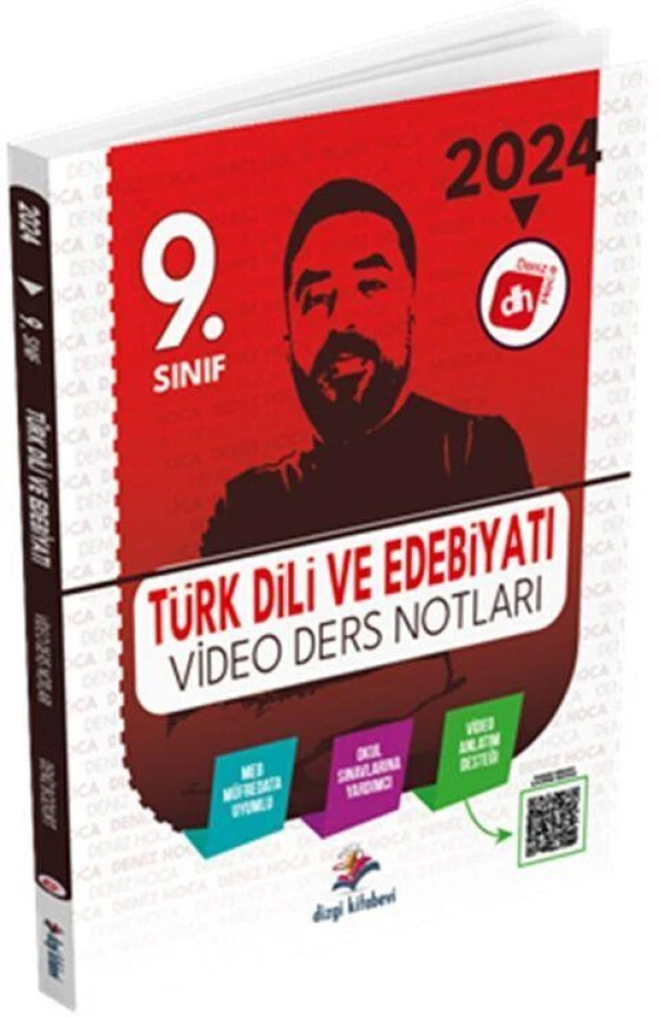 2024 9. Sınıf Türk Dili ve Edebiyatı Video Ders Notları Dizgi Kitap ürün görseli 1