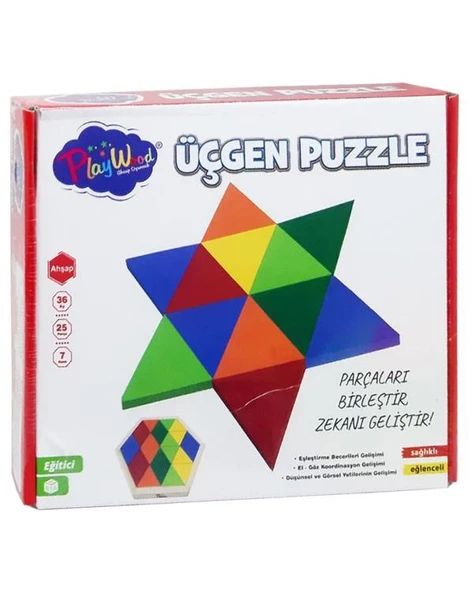 Playwood Ahşap Üçgen Puzzle Ony395 ürün görseli 1