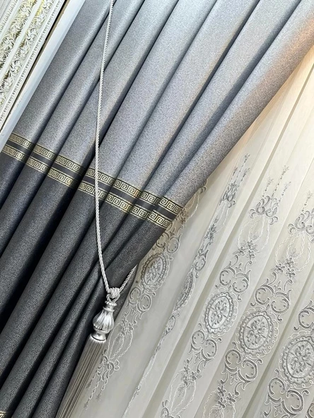 NİVEMESHOME GRİ SAÇAKLI TAVAN TOPLAMA BRAÇOL - Resim 3