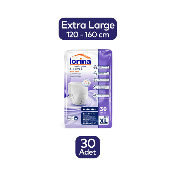 Lorina Emici Külot Ekstra Büyük Boy XL 30'lu Hasta Bezi ürün görseli 1
