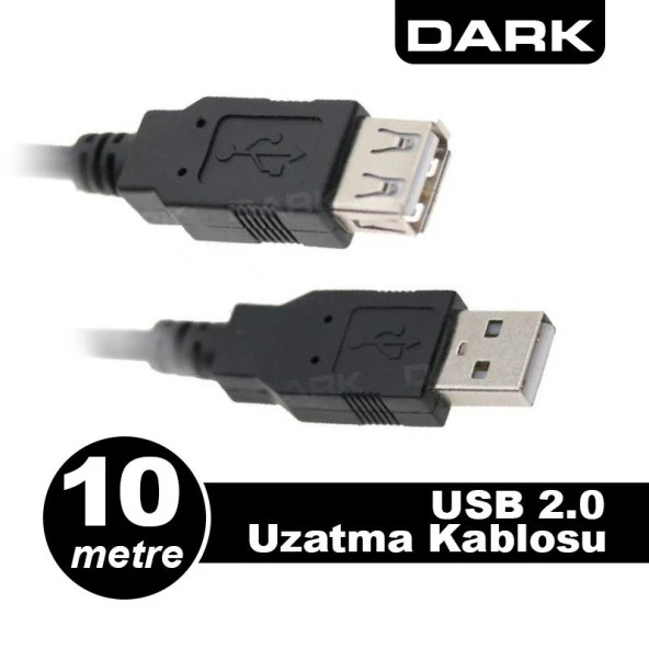 DARK 10MT USB 2.0 UZATMA KABLOSU DK-CB-USB2EXTL1000 ürün görseli 1