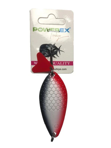 Turna Kaşığı 7 cm 24 Gram Metal Kaşık Powerex Shadow Turna 24 gr. 70 mm. Mod.135 Metal Kaşık Sahte Yem ürün görseli 1