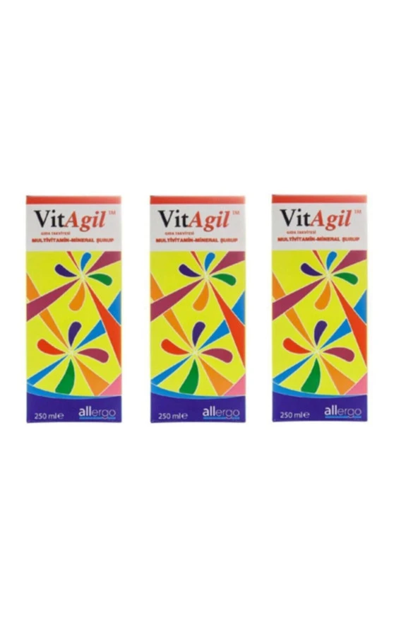 Vitagil Multivitamin Mineral Şurup 250 ml 3 Kutu ürün görseli 1