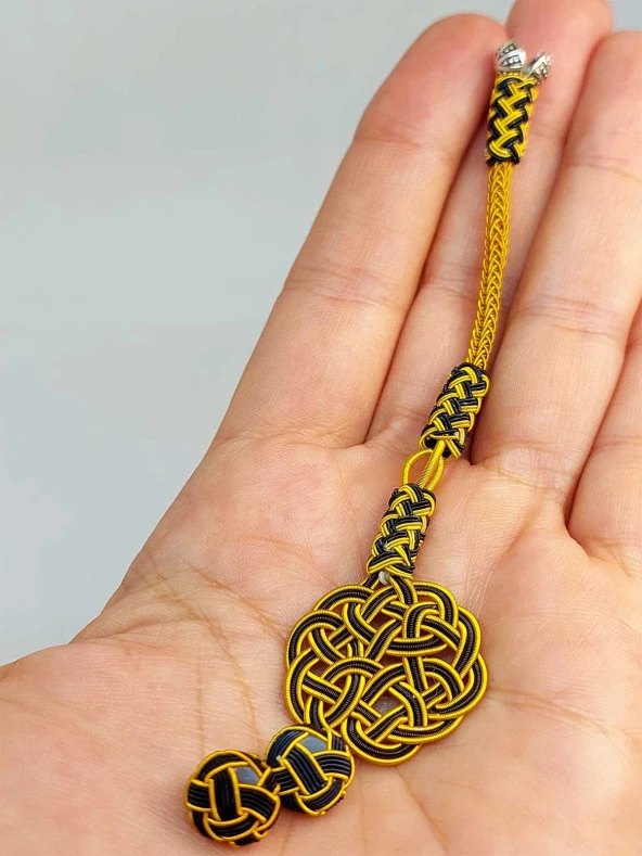 Bakır El İşi Kazaz Püskül & 2 Habbeli Takım (45538) ürün görseli 1